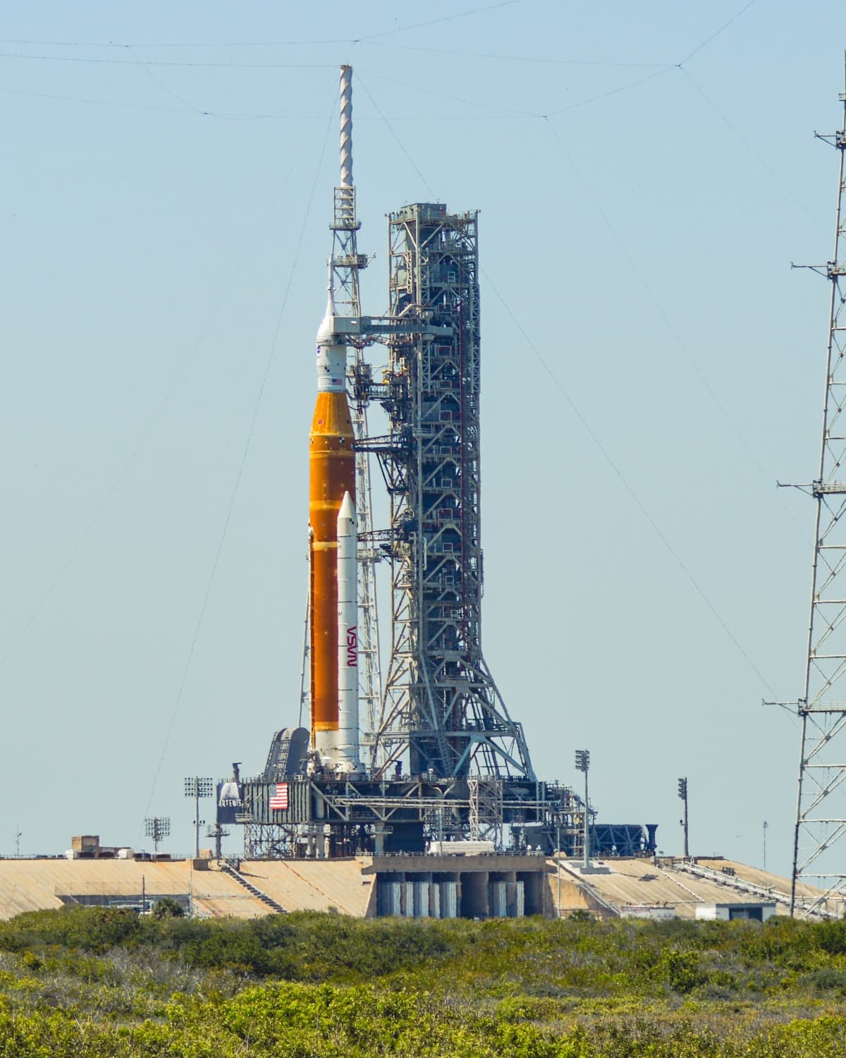 Artemis on the pad